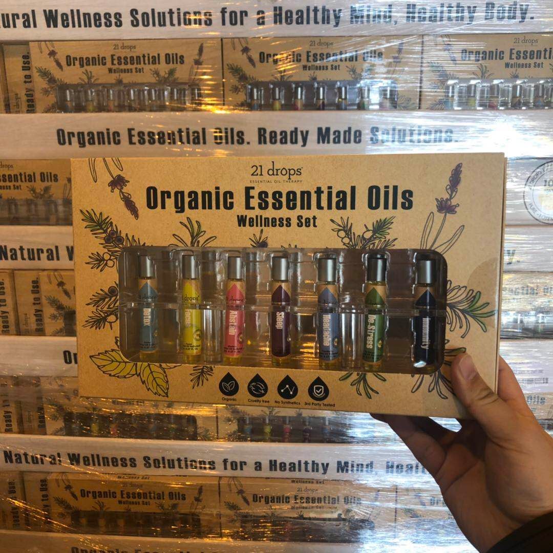 21 Drops Organic Essential Oils Wellness Set